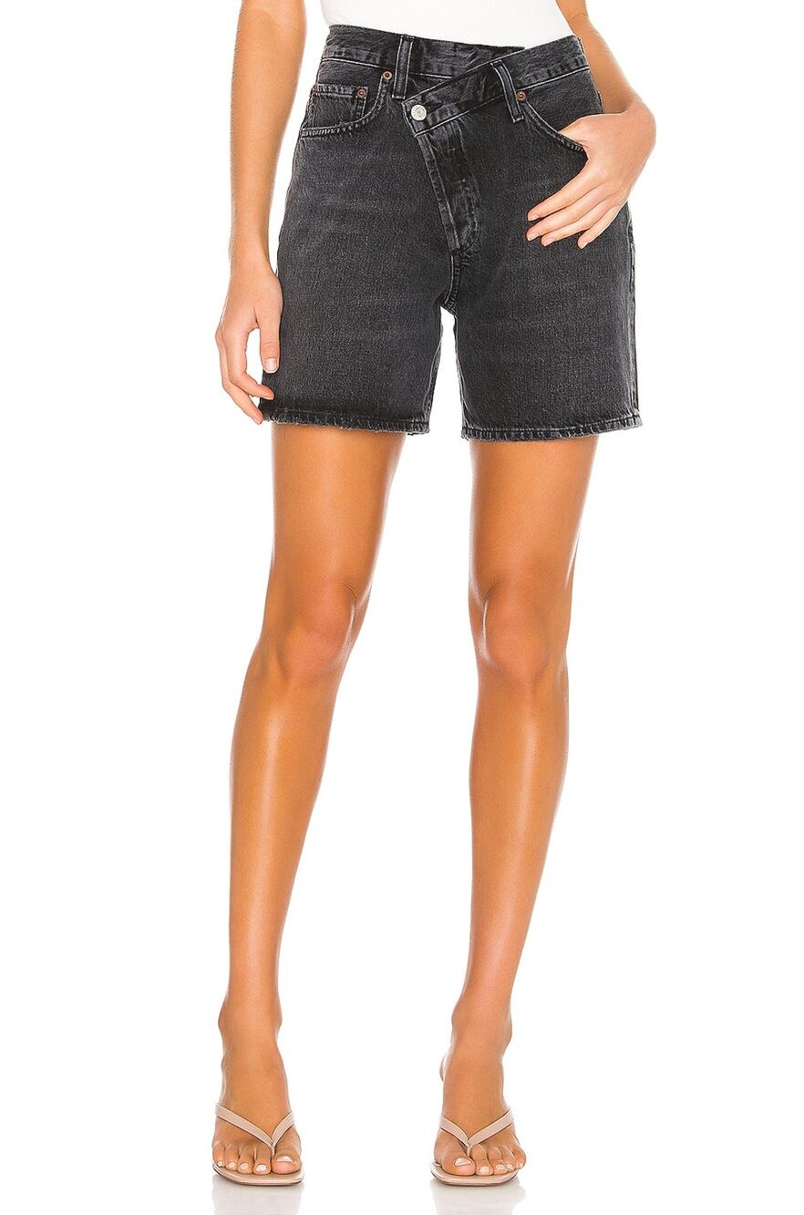 Agolde Classic Photogram Criss Cross Shorts Size 25